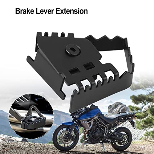Akozon Bremshebel vergrößern, Motorcycle Fußbremspedal hinten vergrößern Verlängerungskissen Extender Fit für F800GS F700GS(Schwarz)