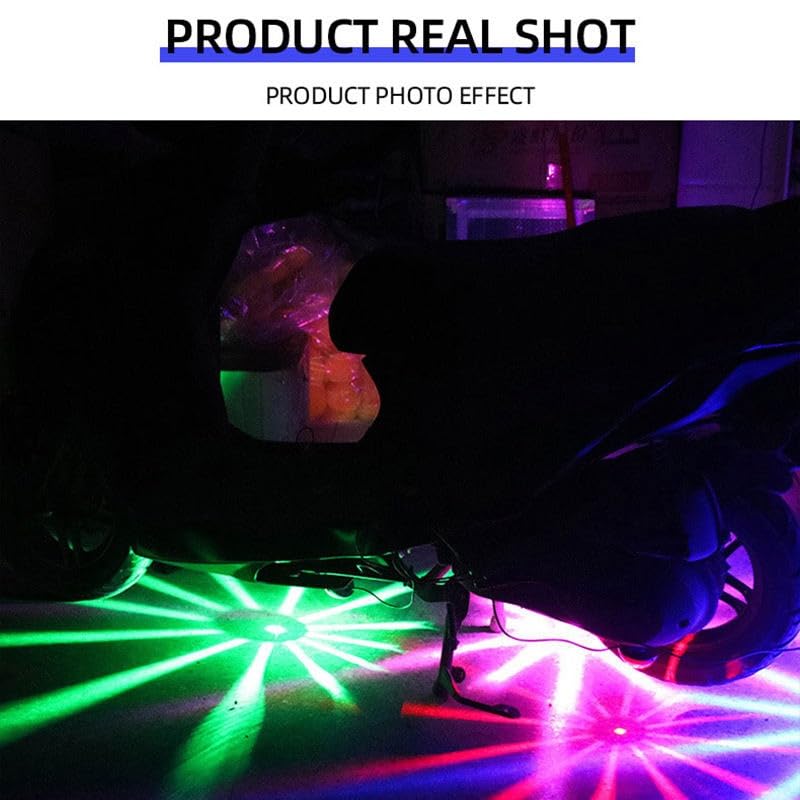 Image of Universal Motorcycle Underbody RGB Light Strip with Remote Flash Mode (Pack of 2)