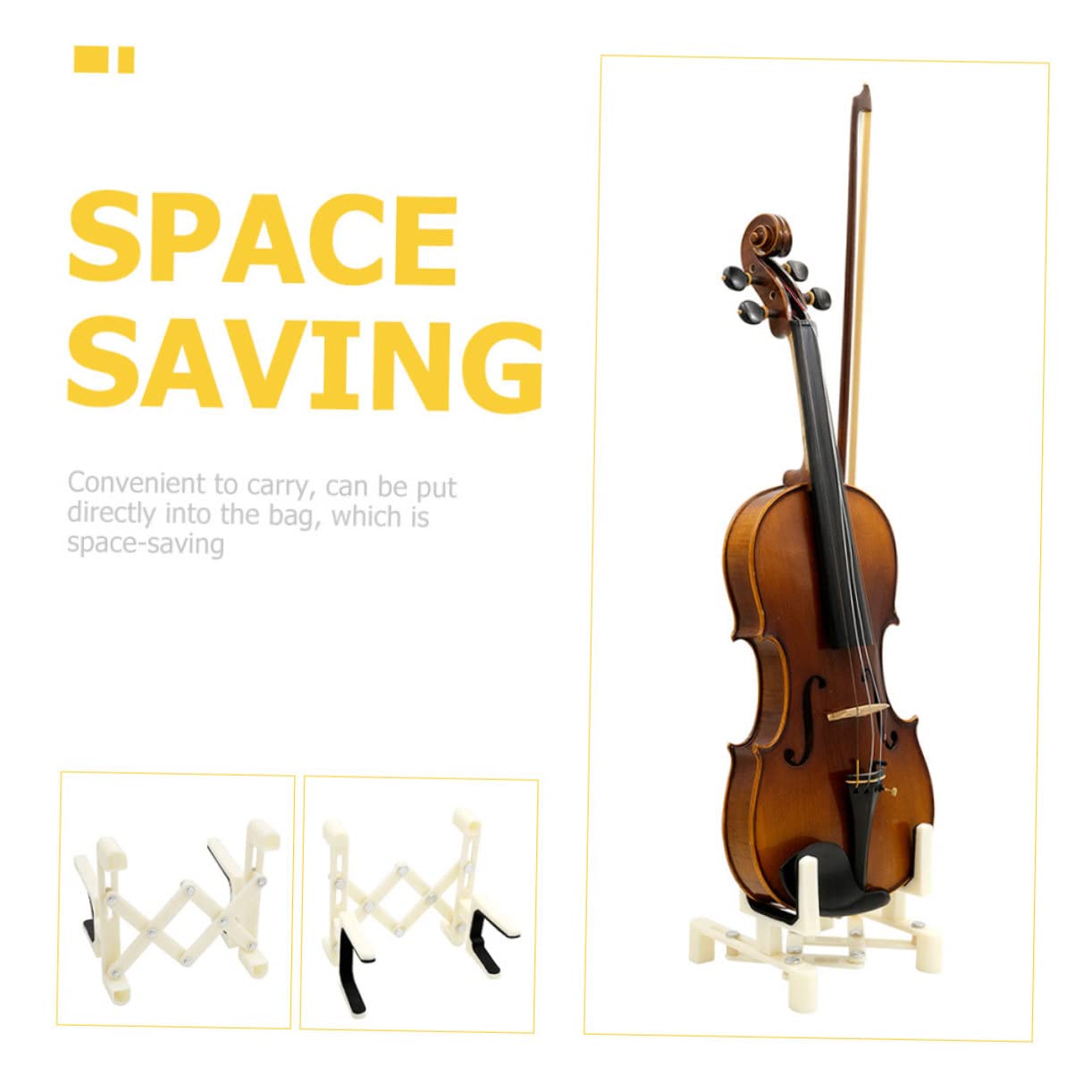 ibasenice 2pièces Support Pliant Pour Violon Étagère Affichage Pratique Et Pour Maison Et Salle De Musique