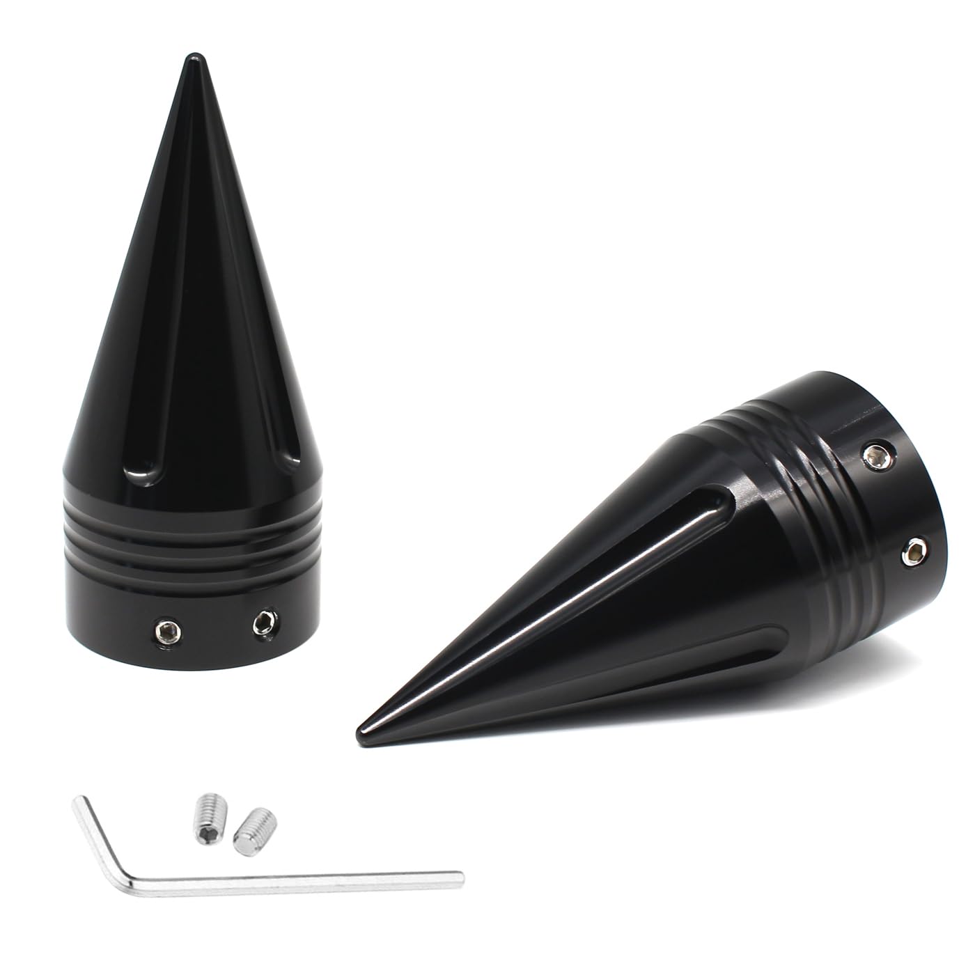 Cache-écrous d'essieu avant 9,1 cm aluminium ONETEN pour Softail et Sportster - 8