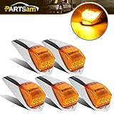 Partsam 31LED Amber Cab Marker Light Waterproof Top Roof Running Cab Lights Compatible with Peterbilt/Kenworth/Freightliner//Western Star/Mack/International/Paccar Trailer Trucks