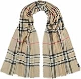 HOCHWERTIG: Der Damen-Schal besteht aus einer hochwertigen Viskosemischung. Kreieren Sie modebewusste Outfits passend zu den kalten Jahreszeiten oder machen Sie Ihren Liebsten eine Freude - ein Karo-Schal von FRAAS eignet sich perfekt als Geschenk