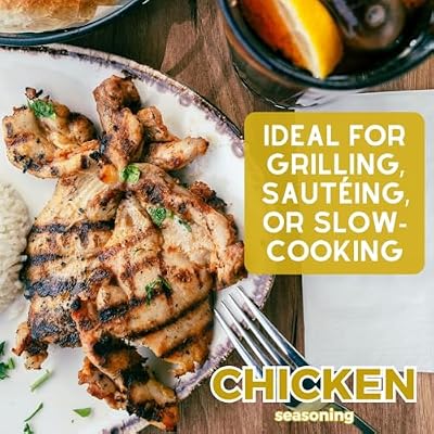 Everything But The Chicken Seasoning | Gourmet Seasoning | Artisanal Spice Blend | All Natural | Non GMO | Hand Crafted | Made In USA | 7.2 oz | GLP-1 Friendly | Ultra Premium Spice Mix | Small Batch | Bougie BBQ | Gustus Vitae