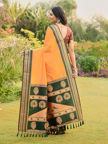 FASHIONFRICKS gold ilkal silk saree – image 2