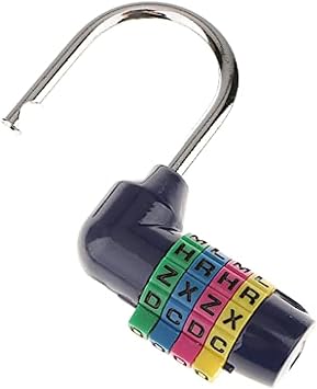 2 Pcs Combination Padlock 4 Letter Word Lock Security Password Code Lock for School Gym Locker, Toolbox, Cabinet