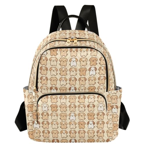 Mochila de cachorro marrón para deportes al aire libre y paseos casuales urbanos