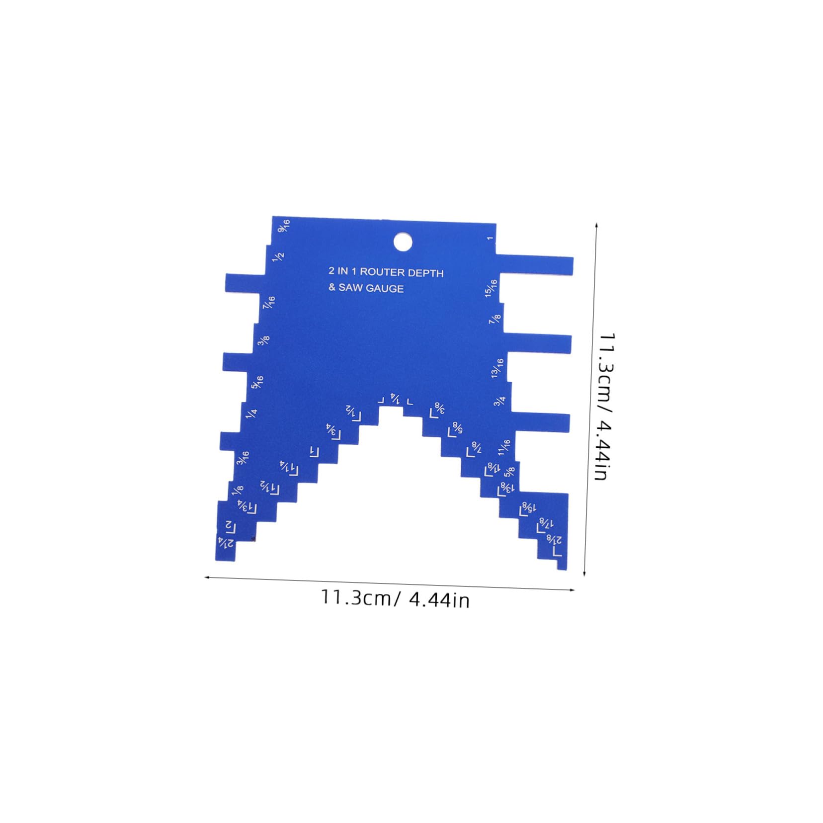 WOONEKY 2-in-1 Router Table Saw Gauge Aluminum Alloy Woodworking Tool Compact Design Step Depth Measurement