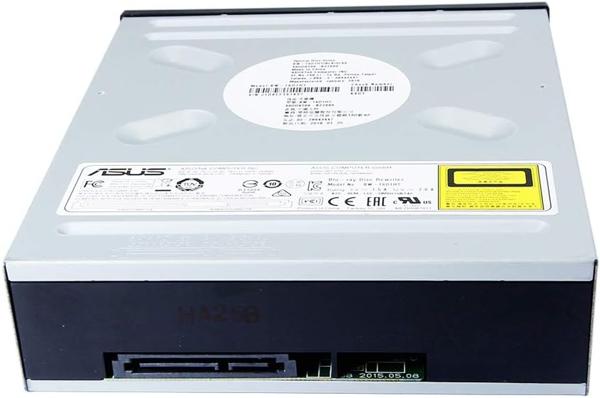 Internal 16X BD-R BD-RE DL 4X BDXL 100GB M-Disc Blu-ray DVD Burner, Model: BW-16D1HT for Asus Computer International Direct Blue-ray Writer Optical Drive, for HP Dell Lenovo Tower Desktop PC