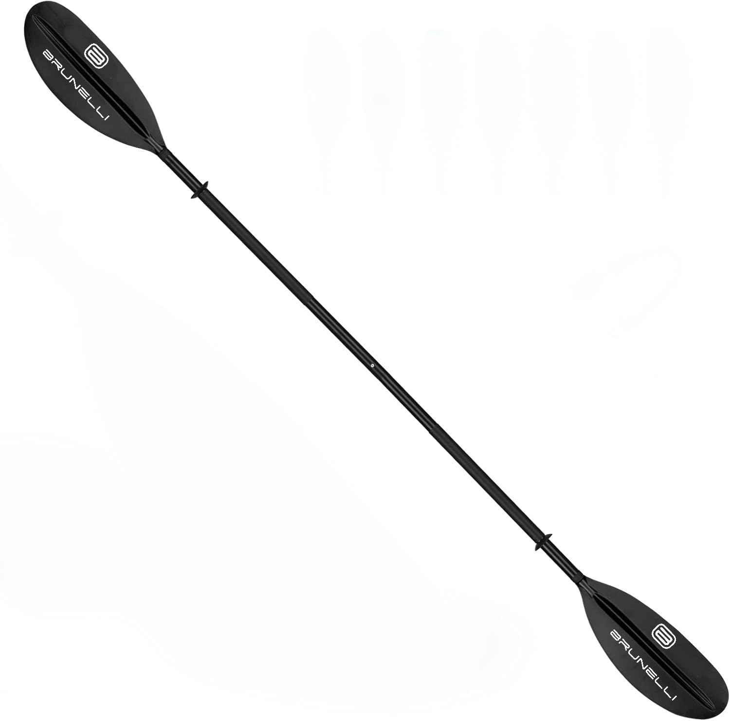 Brunelli Kayak Paddle Alu 4-teilig verstellbar 220cm Classic Kajakpaddel Doppelpaddel