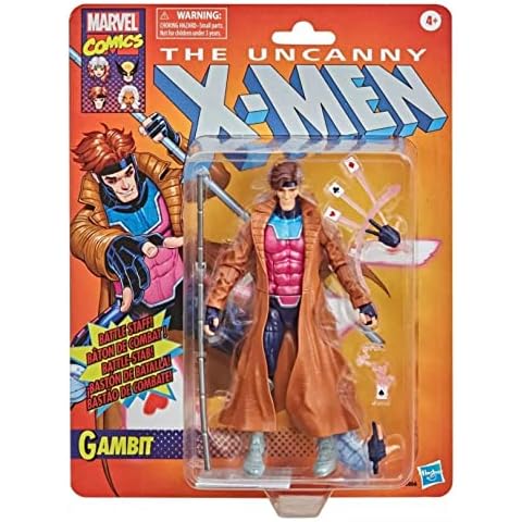 Marvel Legends Retro Gambit 6-Inch Figure Cover