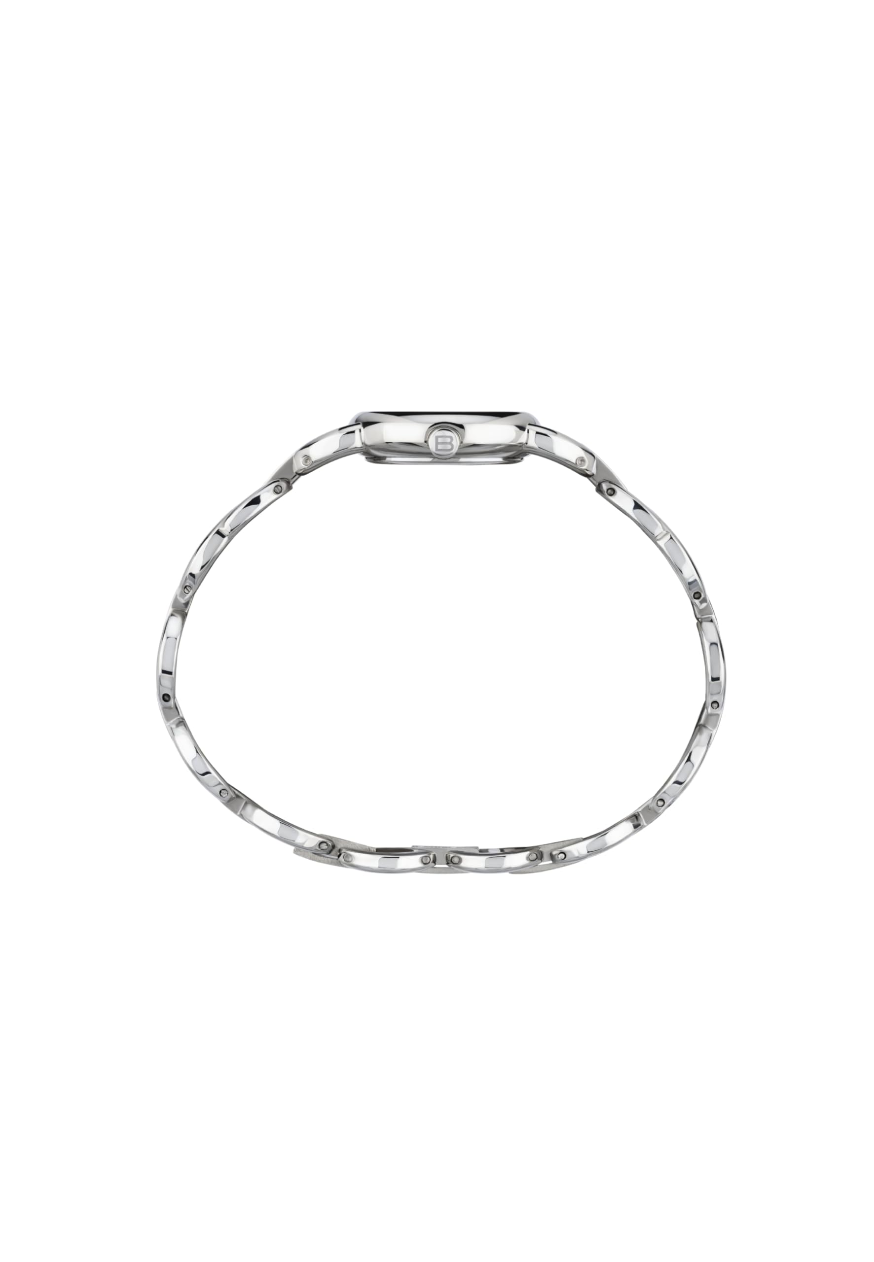 Breil, Collezione Alya, Orologio Donna in Acciaio, Bracciale a Maglie Tonde Intrecciate, Quadrante Rotondo Minimal, Impreziosito da Cristalli, Cassa 26mm, Chiusura a Gioiello