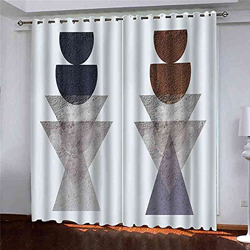 Rideau occultant enfant à oeillets gris 200x160 cm isolant thermique salon