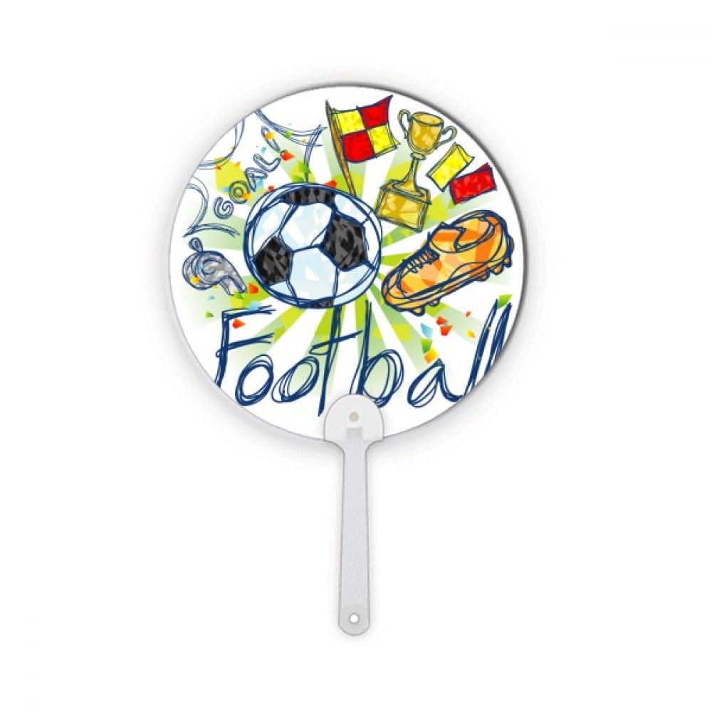 Ensemble d'éventail rond en plastique football pour vos matchs d'été