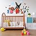 B_R0002 - Adhesivos murales efecto tela Bing Cartoon Flop Amma Pando Padget Sula decoración de pared dormitorio infantil