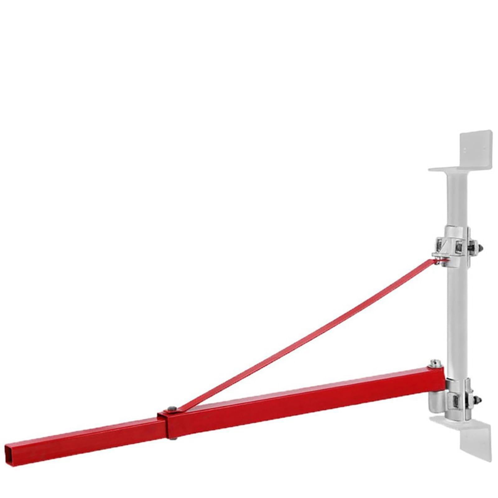Generic Braccio di Supporto per Paranco Elettrico, Supporto per Paranco da 600 Kg con Rotazione di 180 Gradi, Staffa di Sollevamento Regolabile per Montaggio a Parete da 75 a 110 Cm per la