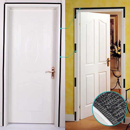 Dooreasy Magnetic Screen Fastener Hook Strip Rolls-Nylon Made-Heavy Duty Magnetic Screen Doors/Mesh Curtain Accessory (675Cm Long, Black) #TOP2