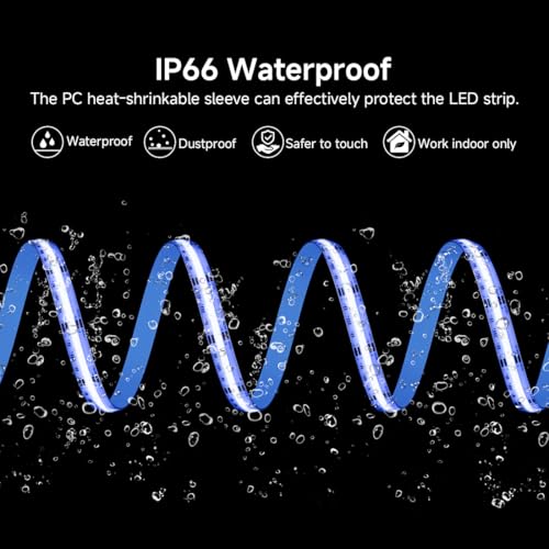 Tira LED RGB COB 32.8FT IP66 Kit con Driver y Fuente miniatura 3