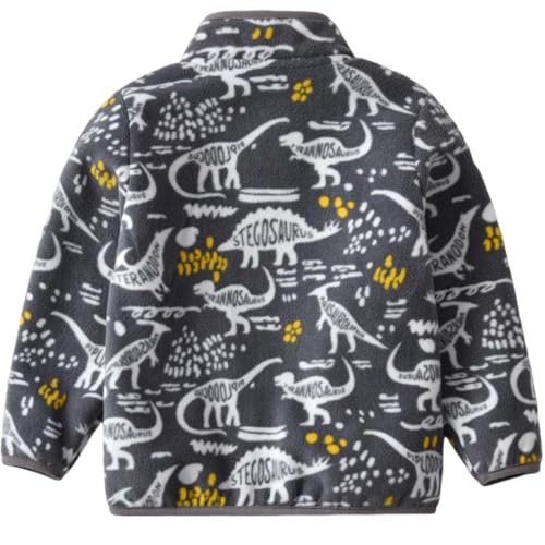 Toddler Girls Boys Fleece Jacket Baby Sherpa Lined Jackets Fall Winter Warm Coats Clothes for Kids 2-7Y2