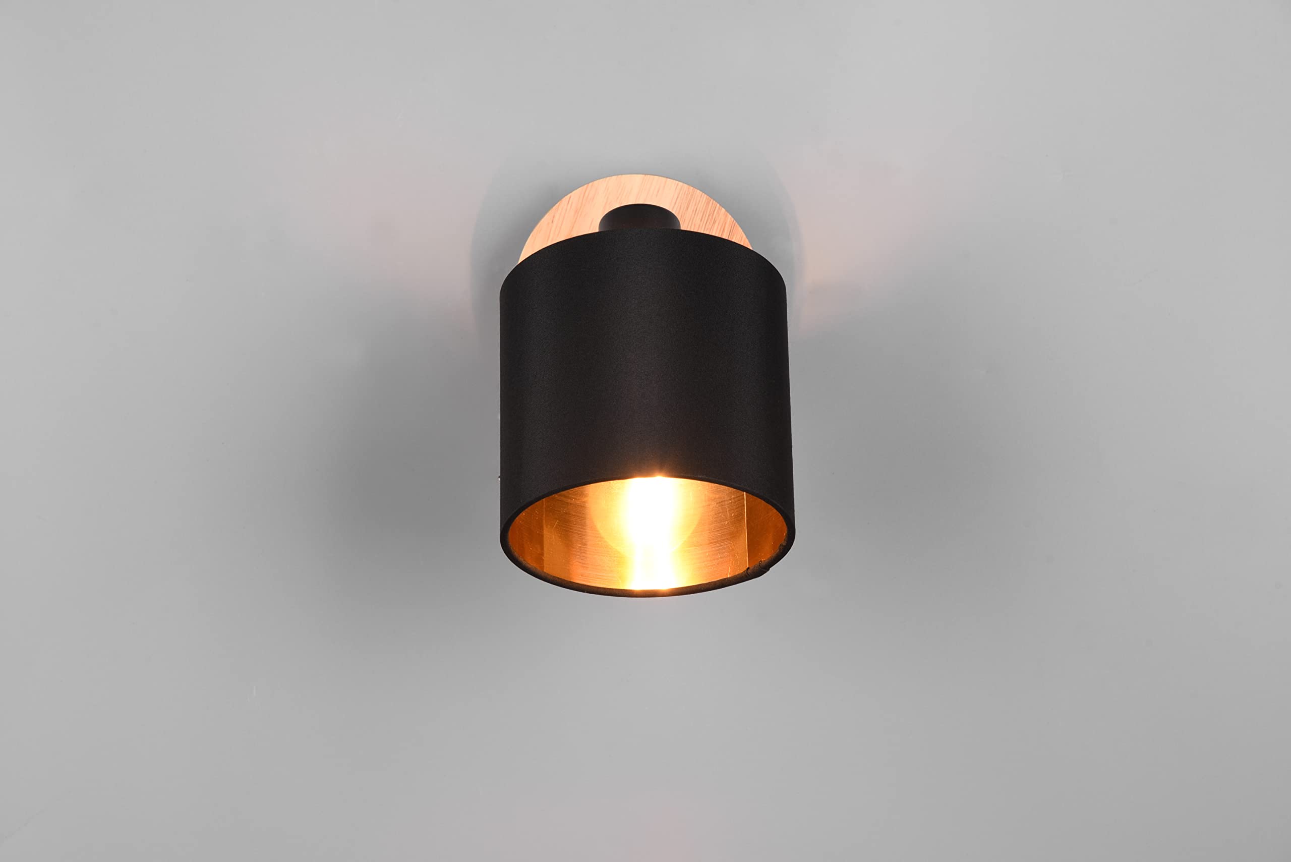 Reality, Spot, Tommy 1xE14 max.28 W, Couleur Bois/Noir et Or