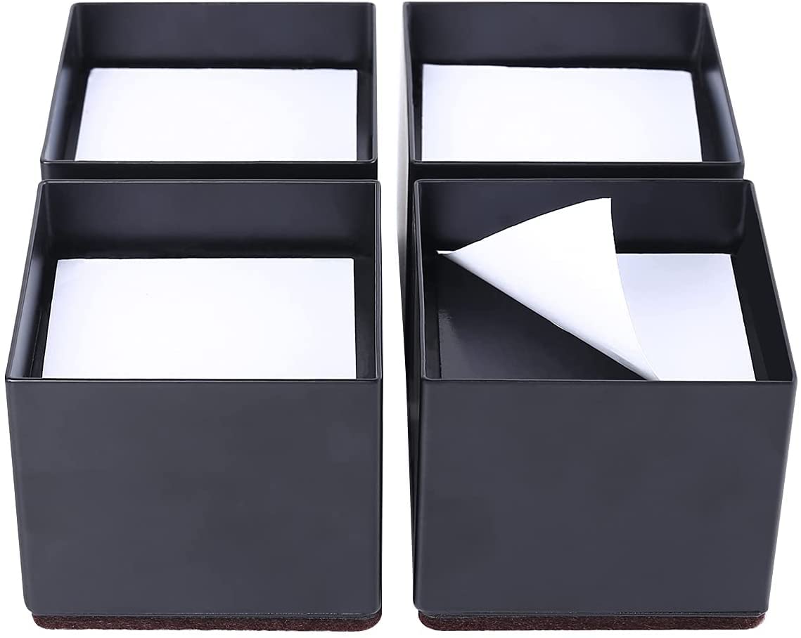 Ezprotekt 2 Zoll Möbelerhöhung aus Karbonstahl, 3.15 Zoll im Durchmesser, Selbstklebende Möbelerhöhung Fügt 2