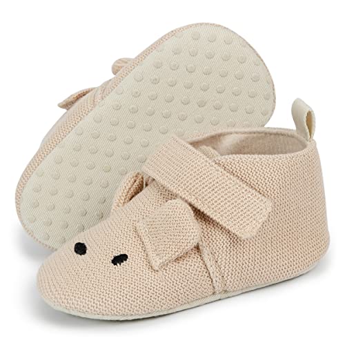 Baby Boys Girls Shoes Infant Non-Slip Sneakers with Soft Rubber Sole Toddler Crib First Walker Shoes