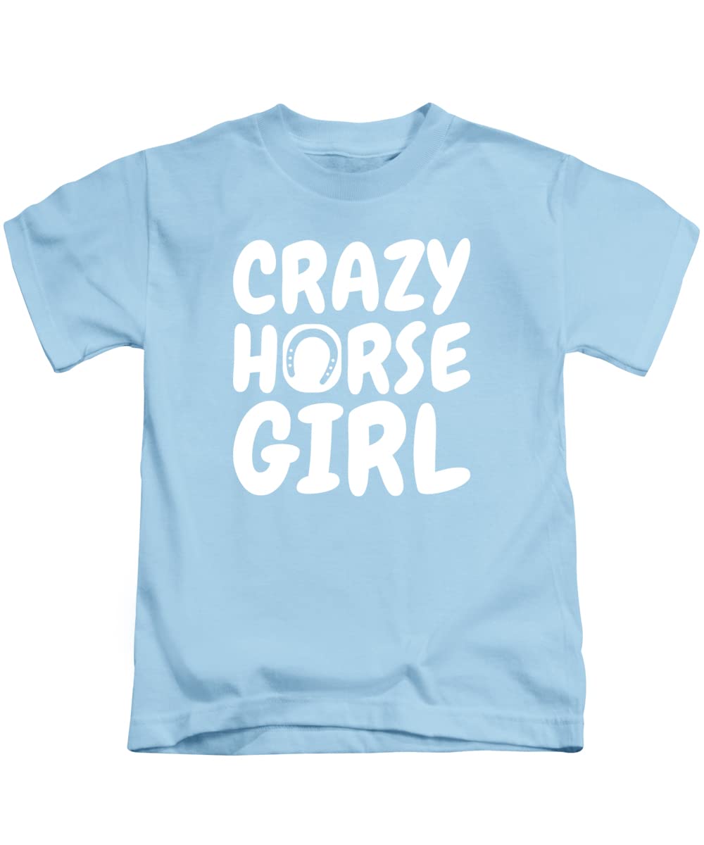 New Spirit Original Girls Sky Blue Crazy Horse Tee T-Shirt Funny Unisex T Shirt Top