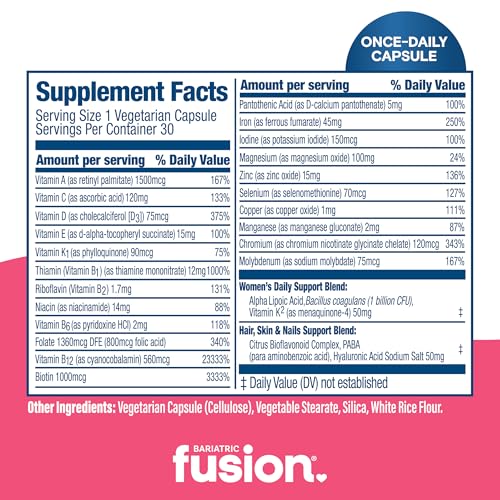 Bariatric Fusion Women's Bariatric Vitamin with Iron