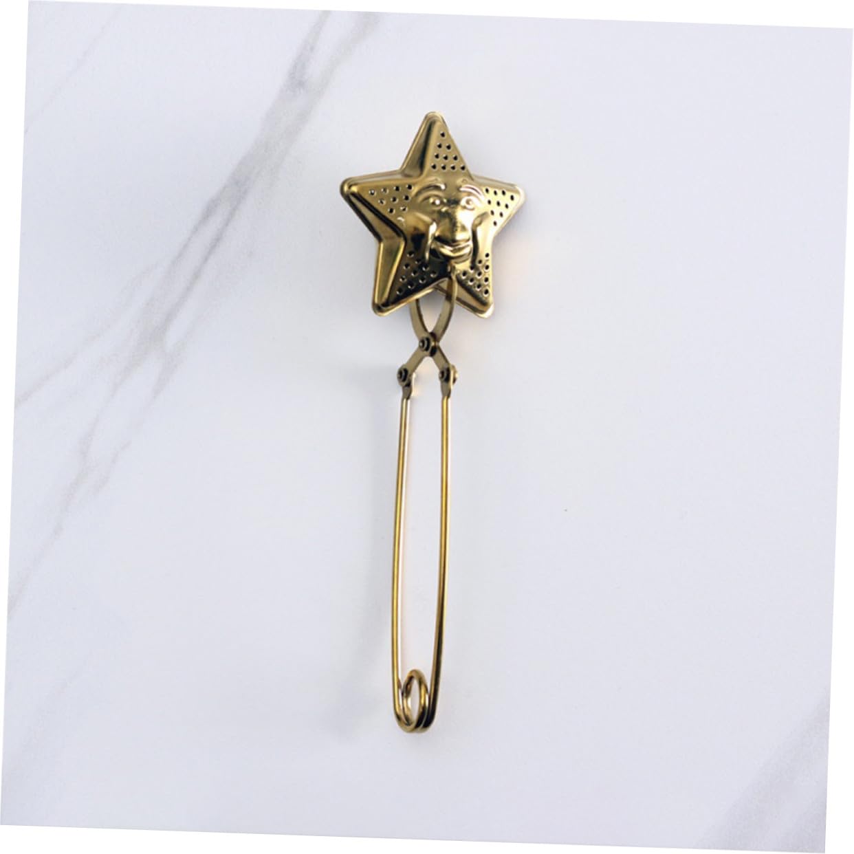 Colador de Té de Acero Inoxidable con Diseño de Estrella y Luna Infusor Suelto Filtro y Fácil de Limpiar para Hogar y Restaurante