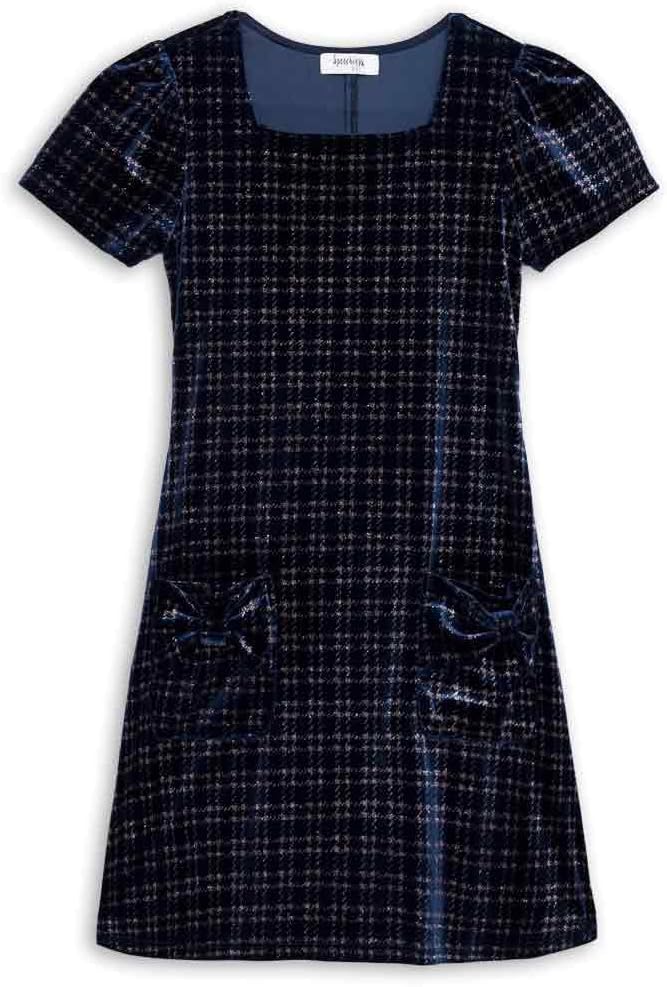 Speechless Girls' Short Sleeve Knit Boucle Party Dress - Image 3