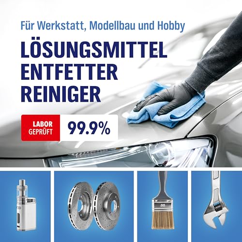 WoldoClean Isopropanol 99,9% Reinigungsalkohol 1L - IPA hochrein, farblos & geruchsneutral, rückstandslos für Elektronik, 3D-Drucker, Glas & Metall