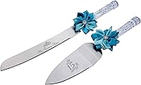 Vista 20 de GIFTS INFINITY Juego personalizado de cuchillo y servidor para pastel de boda con grabado – Mis Quince Años, regalo conmemorativo para boda