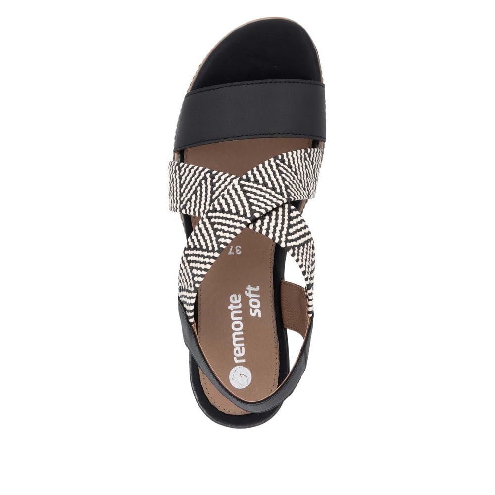 Remonte D2L54 03-noir combiné Noir Femme Noir