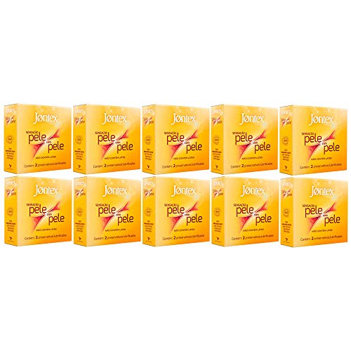 Kit 10x2 Preservativos Jontex Sensação Pele c/Pele(20Unids)