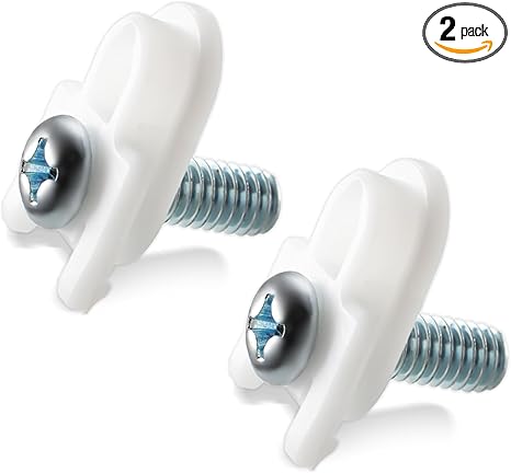 WR01X25070 Refrigerator Door Handle Mounting Stud Fits for GE Refrigerator Freezer Handle Replacement Parts -AP7175647 WR01X39781 WR01X25070 -White(2 Pcs)