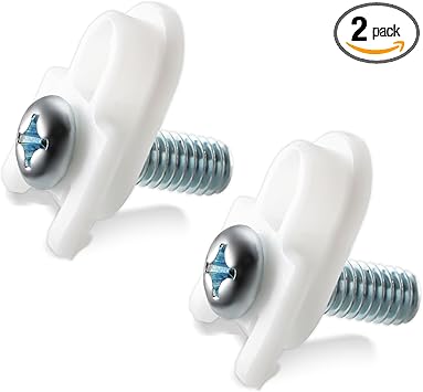 WR01X25070 Refrigerator Door Handle Mounting Stud Fits for GE Refrigerator Freezer Handle Replacement Parts -AP7175647 WR01X39781 WR01X25070 -White(2 Pcs)