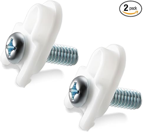 WR01X25070 Refrigerator Door Handle Mounting Stud Fits for GE Refrigerator Freezer Handle Replacement Parts -AP7175647 WR01X39781 WR01X25070 -White(2 Pcs)