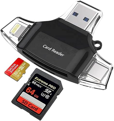 Miniatura 3 de BoxWave Dispositivo inteligente compatible con Samsung Galaxy Note 20 Ultra - AllReader Lector de tarjetas SD, lector de tarjetas microSD Compact