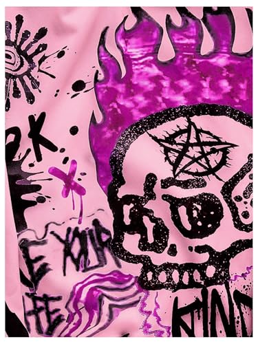 SOLY HUX Men's Grunge Graphic Hoodies Y2k Baggy Hooded Sweatshirts Fall Clothes Streetwear3