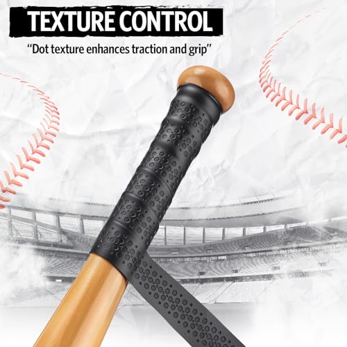 Jerify 12 Pack 40\" Bat Grip Tapes Bulk All Weather Performance Full Adhesive Back Baseball Softball Bat Grip for Sports