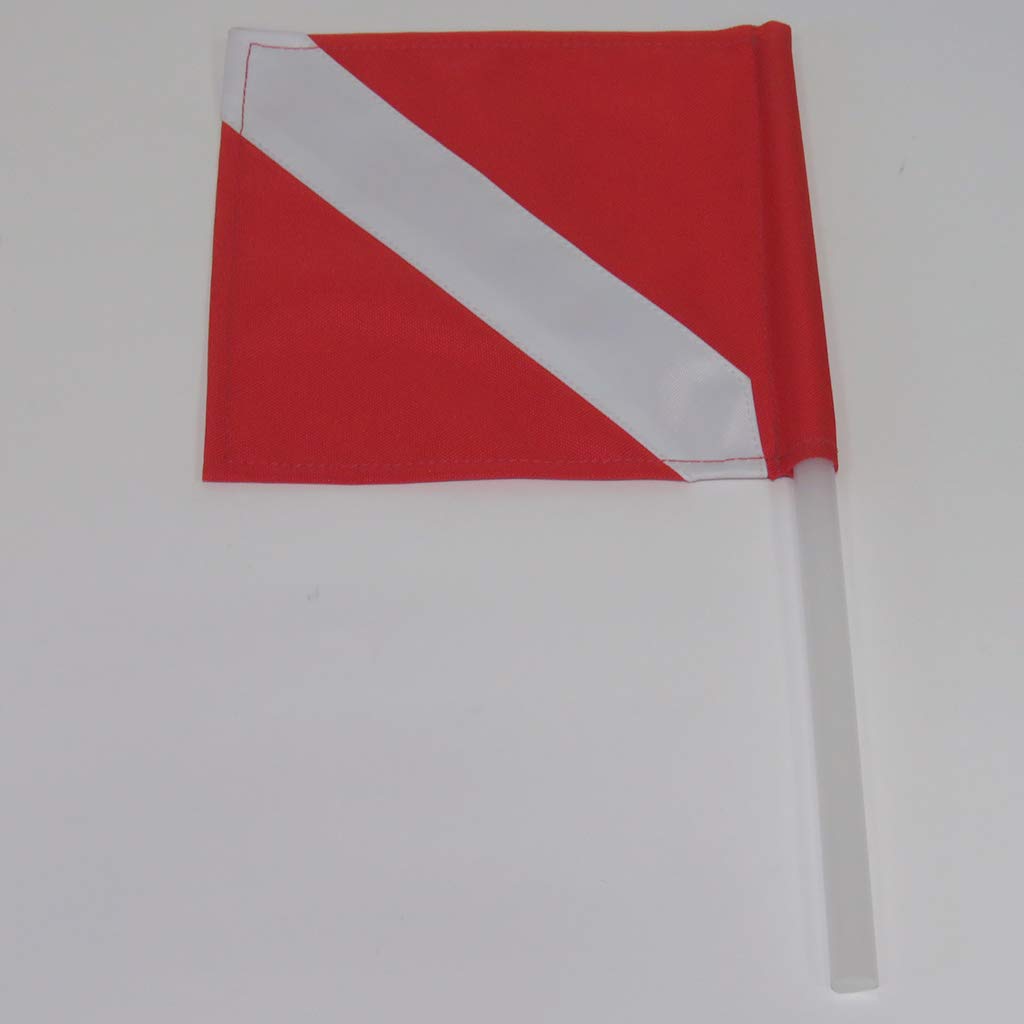 Flotteur Gonflable avec Bouée Torpille de Chasse sous-Marine en Nylon avec Drapeau de Plongée et Ligne De 25 M