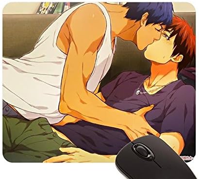 Beautiful Girl Aomine Daiki Kagami Taiga Kuroko No Basket Male Yaoi Zawar mouse pad (22x18cm)