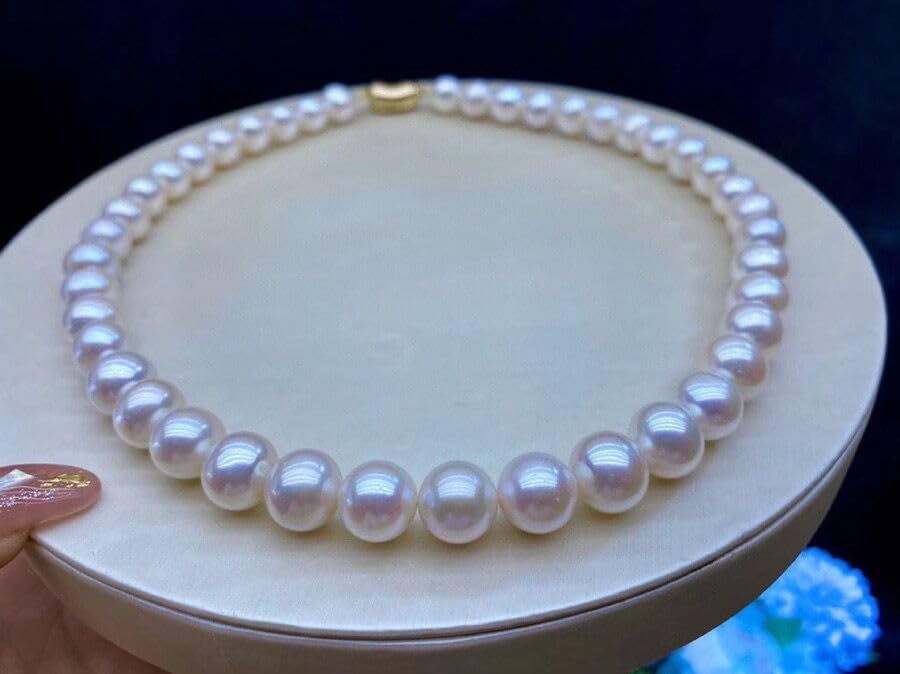 Set di orecchini e collana di gioielli di perle d'acqua dolce per donna, collana con ciondolo in argento sterling 925, set di gioielli da sposa con perle vere, regali per donne