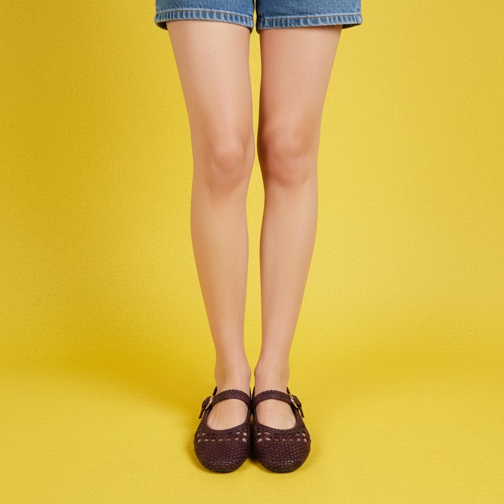 CUSHIONAIRE Windsor Woven Womens Flats with Adjustable Strap – Comfortable Mary Jane Ballet Flats for Women - Image 8