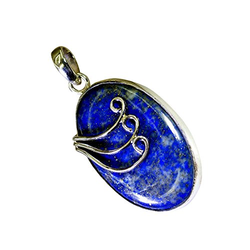 Pendentif Lapis Lazuli de Qualité Gemme en Argent Sterling 925