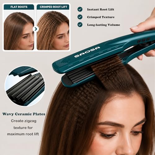SAOSA Ceramic Crimper with 5 Heat Settings