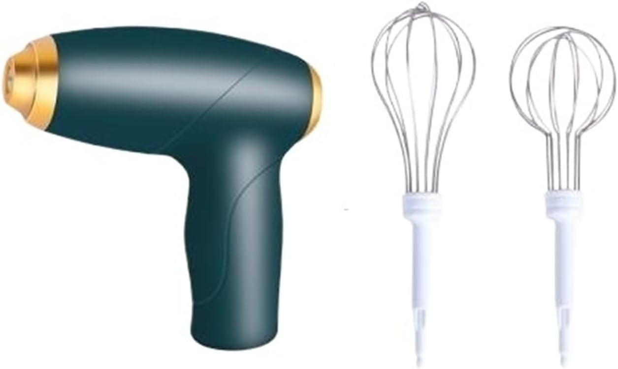 Handheld Mixer, USB Charging Electric Mixer 3-Speed with Stainless Steel Beaters - Portable Kitchen Mixer for Baking, Coffee, Desserts, Cream, Batter & Beverages