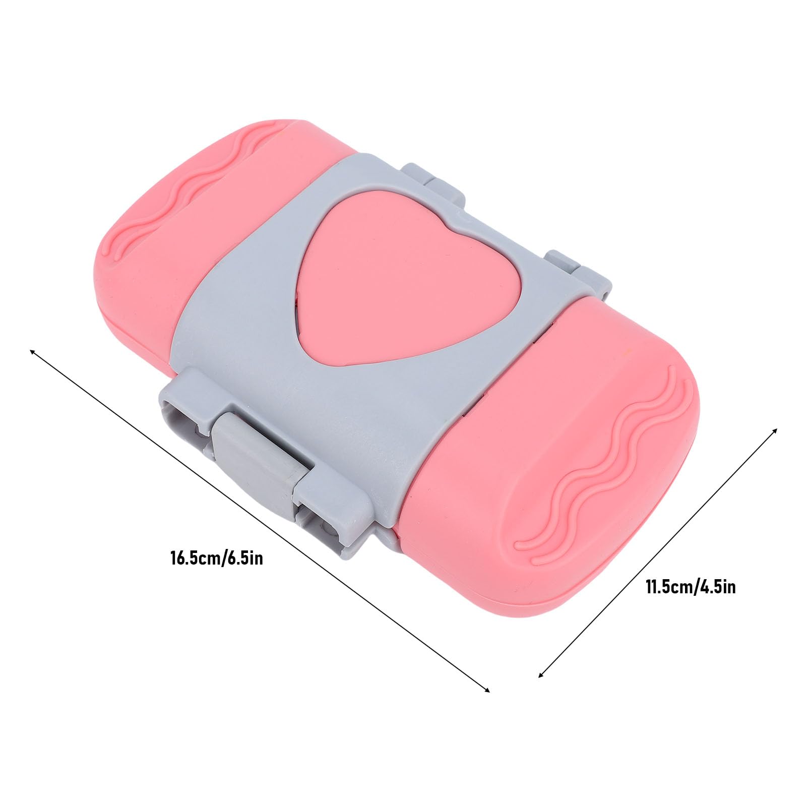 Yosoo Health Gear Macchina per Panini per la Colazione Tostapane Elettrico e Microonde Multifunzione Compatta e Portatile per la Casa, L'hotel All'aperto con Piastre Antiaderenti in Lega di (PINK)
