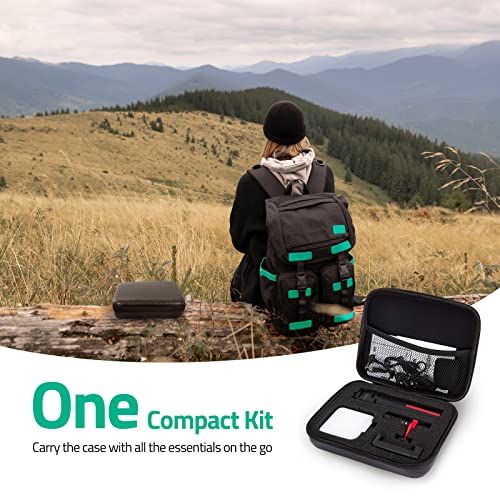 Smartphone Video Vlogging Kit with LED Light, Phone Holder, Microphone, Tripod, Carry Bag, TECELKS YouTube Starter Kit for iPhone/Android, Content Creator Kit for Video Recording Vlogging(Black) - Image 3