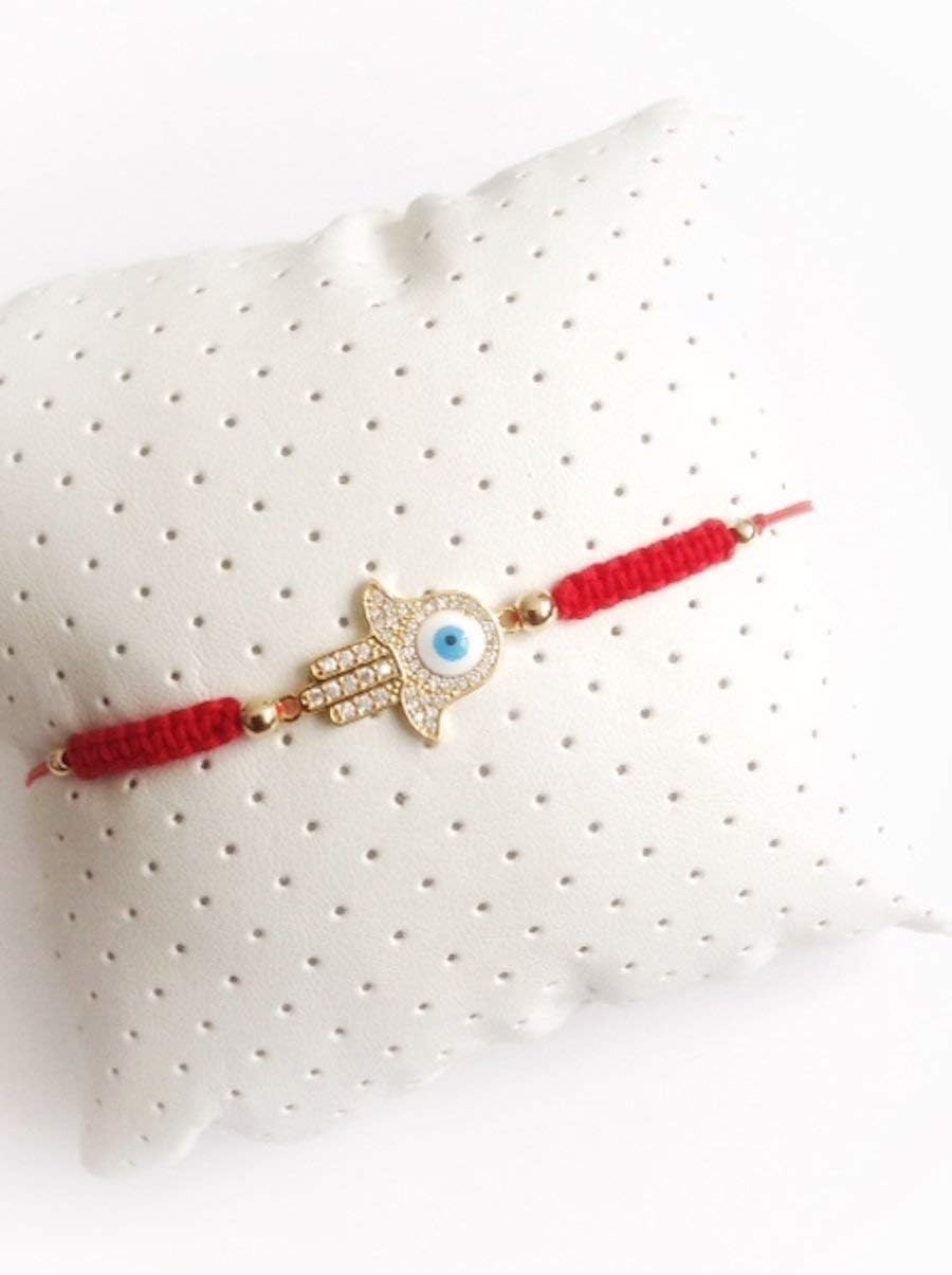 Pulseras Mal de Ojo Evil Eye Hamsa Hand Kabbalah Red String for Women - Image 4
