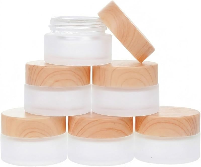Miayon 6 Frascos de Vidro Recarregáveis com Tampa, 20 mL